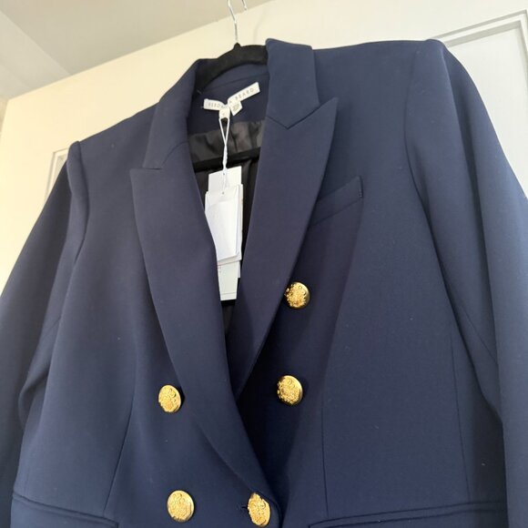 NWT Veronica Beard Miller Dickey Blazer Jacket In Navy Double Breasted Sz 16 - Picture 8 of 10